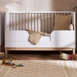 Obaby Astrid Cot Bed – White/Oak 16 Obaby Astrid Cot Bed – White/Oak -Baby Products yikiyi 2